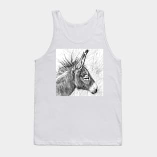 DONKEY pencil portrait .2 Tank Top